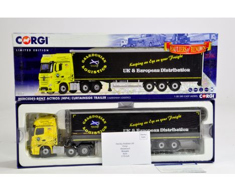 Corgi 1/50 Commercial Diecast Truck comprising CC15807 MB Actros Curtainside. Caledonian. M in Box.