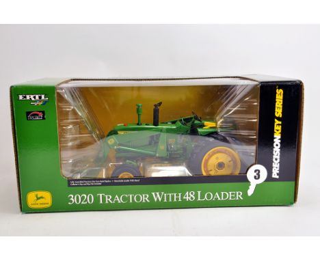 Ertl Precision Key Series John Deere 3020 tractor with loader. M in Box.