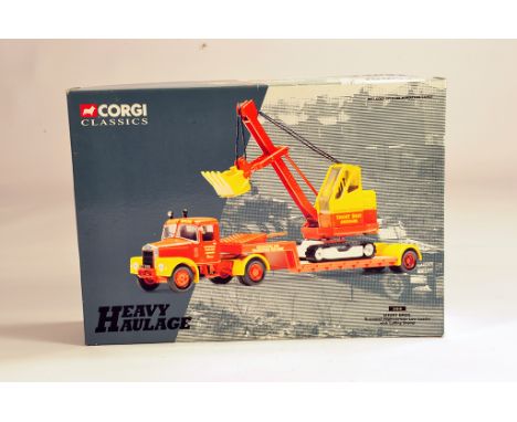 Corgi 1/50 Commercial Diecast comprising No. 31010 Scammell Highwayman Low Loader with Luffing Shovel. M in Box.