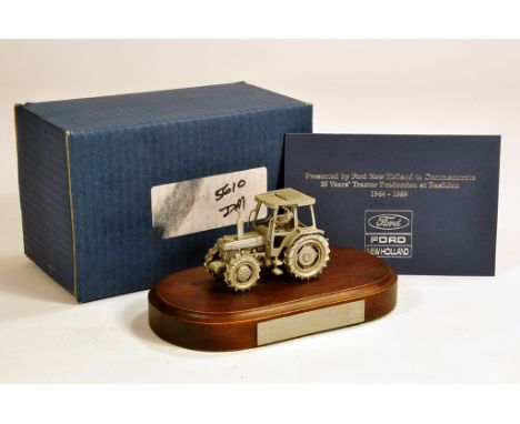 Extremely Scarce Pewter Model of a Ford 5610 Tractor. Presented to Ford Tractor Dealers to Commemorate 25 years of Basildon T
