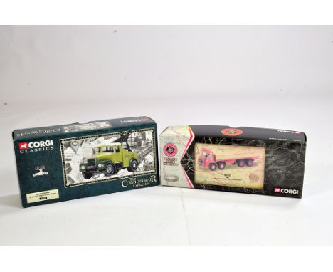 Corgi Classics 1/50 Commercial Diecast comprising Scammell Highwayman (Southdown) and ERF 8 Wheeler (BRS). M in Boxes. (2)