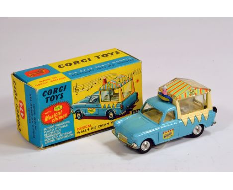 Corgi No. 474 Ford Thames Wall's Ice Cream Van. Bright example is NM in VG to E box.