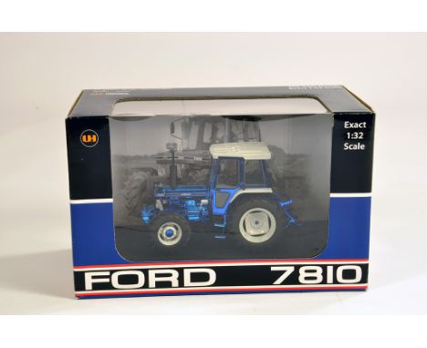 Universal Hobbies 1/32 Ford 7810 Blue Chrome Special Edition Tractor. M in Box.