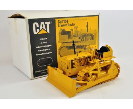 Gilson Rieke 1/16 CAT D4 Crawler Tractor with Blade. Hand Built Scarce Model is Excellent. A fine item. 