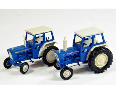 Britains Farm 1/32 Ford 5000 and 6600 Tractor duo. Would benefit from a clean. E (2)