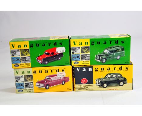 Corgi 1/43 Vanguards diecast Group comprising Ford 300E Van, Austin A40 Van, Ford Zephyr and Austin A35. M in Boxes. (4)