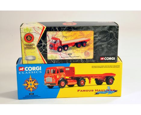 Corgi 1/50 Commercial Diecast comprising No. 11803 ERF (BRS) plus 25201 Leyland Arctic Platform (Smiths). M in Boxes. (2)