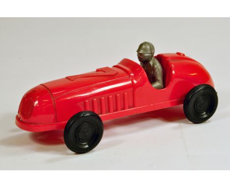 Large scale red plastic F1 Type Racing Car. E.