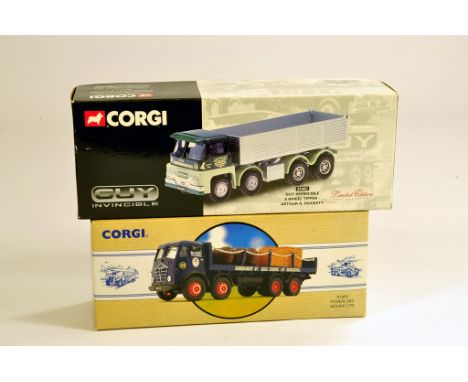 Corgi 1/50 Commercial Diecast comprising No. 29301 Guy Invincible (Arthur Duckett) plus 97955 Foden (Moore Ltd). M in Boxes. 