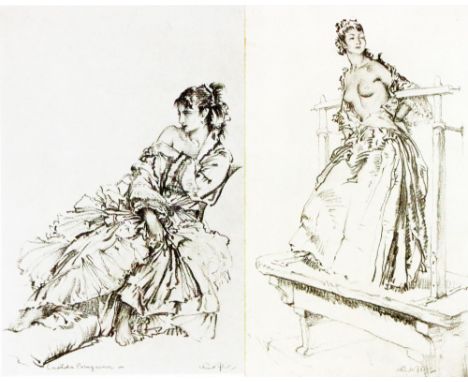 William Russell Flint, R.A., R.O.I. (1880 - 1969)  "Casilda Paraquena," etching / artists proof, together with another Nude F