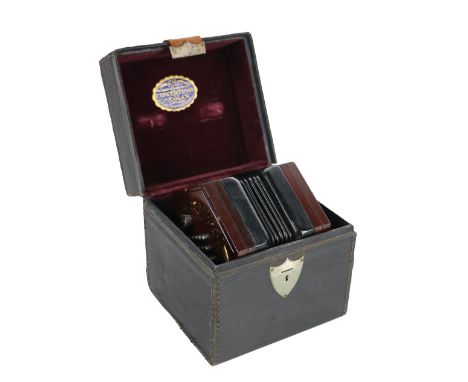 A 19th Century C. Wheatstone &amp; Co. Concertina, in original case with label and number [27828] (15 West Street, Charing Cr