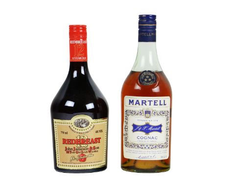 Spirits:&nbsp; A bottle of 12 year old Redbreast Whisky (1970's)&nbsp;bottled by Gilbeys, with label and sealed; together wit