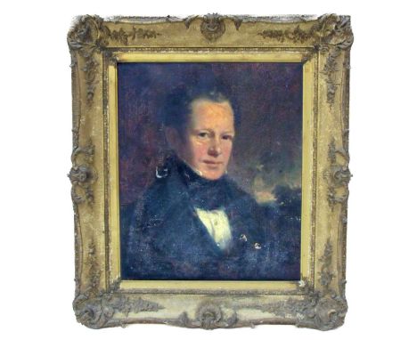 19th Century Scottish School  "Portrait of a Gentleman, Daniel Matheson Esq," O.O.C., 23" x 19 1/2" (59cms x 49cms), in gilt 