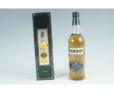 A boxed bottle of Tamdhu fine single malt Scotch whisky