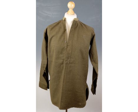 Two 1940s British army officers' shirts