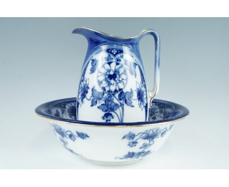 An Alston pottery "Roma" wash jug and basin 
