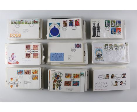 A large quantity of GB first day stamp covers [grey plastic box]