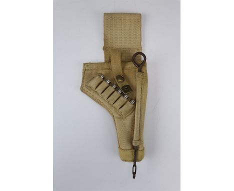 A Second World War British army Royal Armoured Corps pattern revolver holster