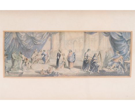 A Victorian Baxter print, "Religious Event No 2", in card mount and gilt frame under glass, 19.5 cm x 12 cm overall