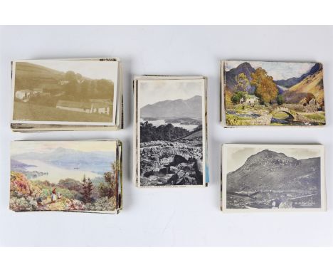 A good collection of late 19th - early 20th Century Lake District postcards including climbing and other photographic cards b