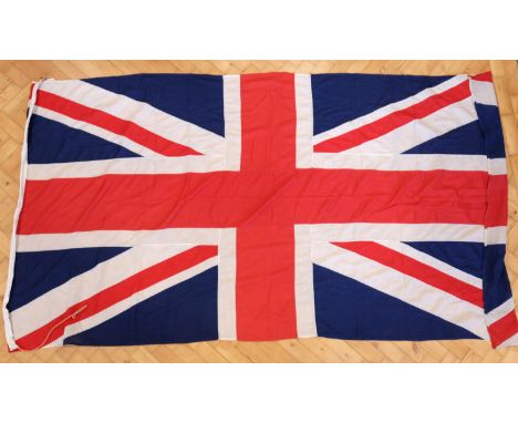 A vintage Union Jack flag, 270 x 140 cm