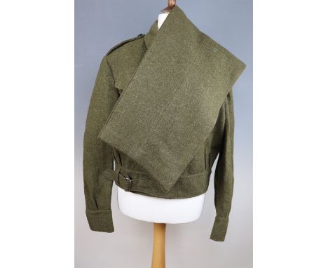A Second World War Canadian Battledress blouse and trousers
