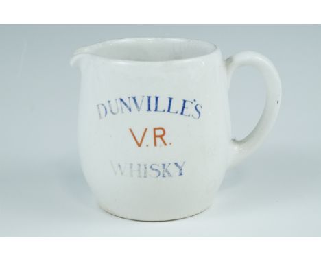 A Carltonware "Dunville's Whisky" jug, 10 cm