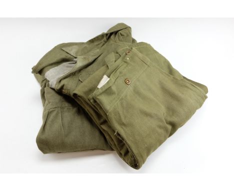 A quantity of post-War British army denim overalls