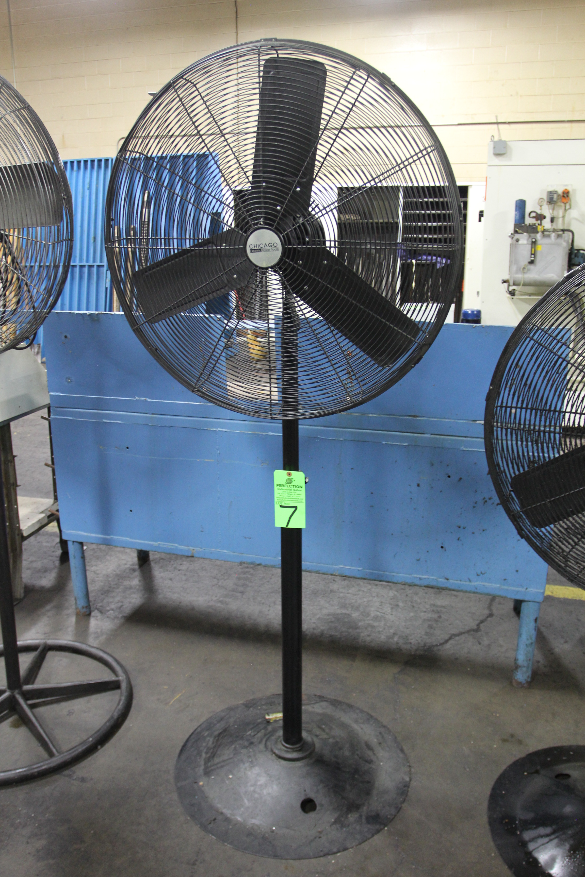 { Choice Of Lots: 4, 5, 6, 7, 8 } Chicago Electric Pedestal Shop Fan