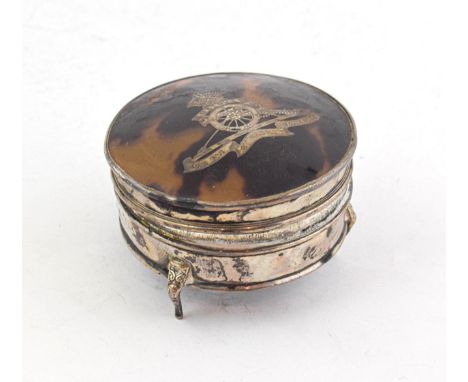 A George V Silver and Tortoiseshell Jewellery-Box, by Edward Souter Barnsley, Birmingham, 1917, Retailed by Wilson and Gill, 