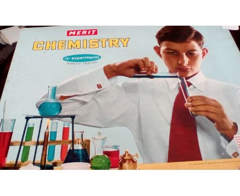 Vintage mertit chemistry set