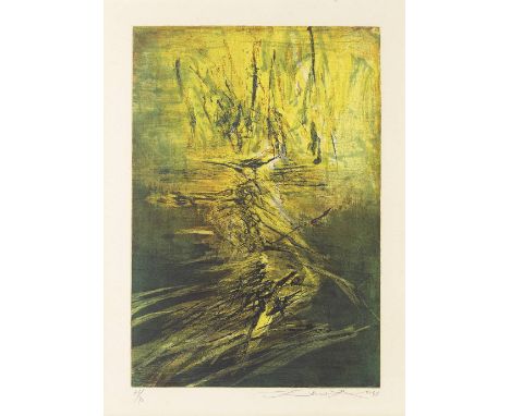 ZAO WOU-KI (ZHAO WUJI, 1921-2013)UntitledEtching and aquatint in colours on paper, signed in pencil and numbered EA 71/90, pr