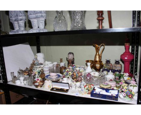 Large collection of decorative wares including Noritake, posies, Hummel, etc.