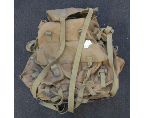 A WWII military Special Forces rucksack made by R. Burns Ltd., 1942 