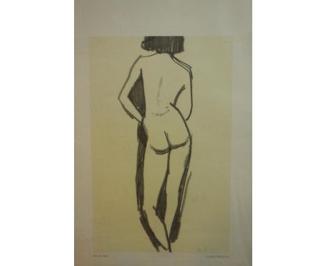 After Amedeo Modgiliani (Italian 1884-1920), Female Nude, lithograph. 