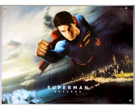 Three Superman film posters, 2 x Superman (1978) US One Sheet posters with Bob Peak artwork &amp; Superman Returns (2006) Bri