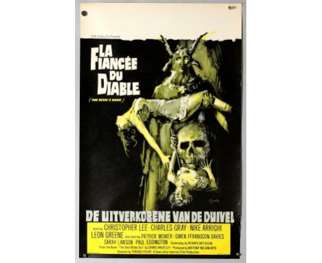 7 Horror film posters including The Vampire Lovers, The Devil's Bride (Belgian), The Big Bird Cage (Aus), The Devil's Garden,