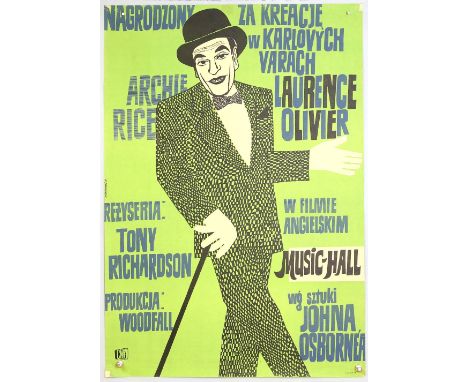 40 Polish posters, mainly film including, The Entertainer, War and Peace, Kind Hearts and Coronets, The Ballet of Othello, Fa