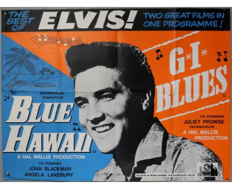 40+ British Quad film posters including It's a Mad, Mad, Mad, Mad World, Walk Don't Run, Blue Hawaii / G.I. Blues, The Exorci