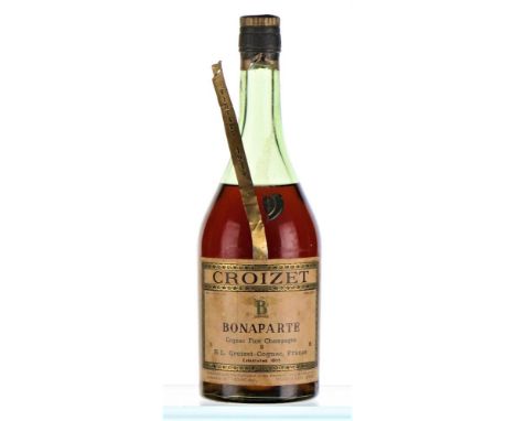 1914 Bonaparte Fine Champagne CognacCroizetDamage to wax vintage sealM/S1x70cl