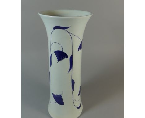 A Large Blue and White Ceramic Vase by Albrizzi