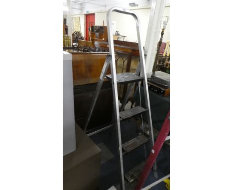 A Folding Aluminium Four Step Ladder