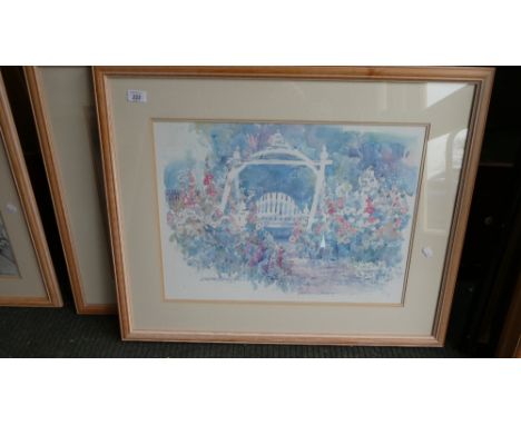 A Pair of Parton Print, Garden Swing and Poppies