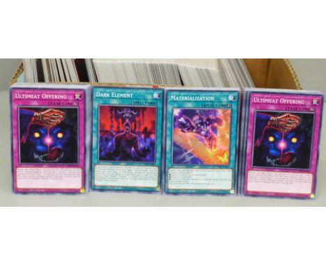 A large quantity of Yu-Gi-Oh cards, over 1000 including first editions 