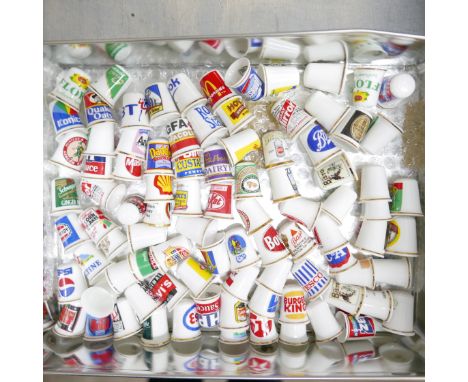 A collection of ceramic advertising thimbles **PLEASE NOTE THIS LOT IS NOT ELIGIBLE FOR IN-HOUSE POSTING AND PACKING** 