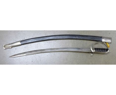 An Indian sword with scabbard 