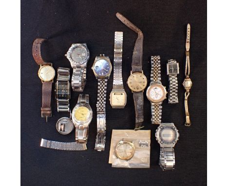 A QUANTITY OF GENTLEMANS' WRISTWATCHESincluding Casio, Sekonda, timex and others.