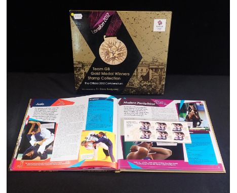 TEAM GB GOLD MEDAL WINNERS STAMP COLLECTIONThe Official 2012 Compendium, forward Sir Michael Redgrave