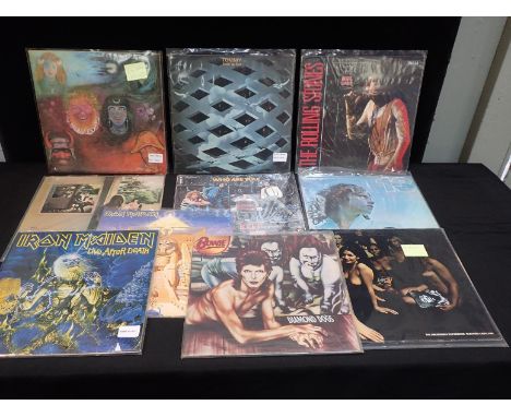 A KING CRIMSON 'IN THE WAKE OF POSEIDON'; FIRST PRESS (PINK LABEL) VINYL LPwith a good collection of LP's including 'Tommy' T