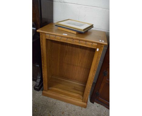 ERCOL LIGHT ELM BOOKCASE CABINET, 64CM WIDE